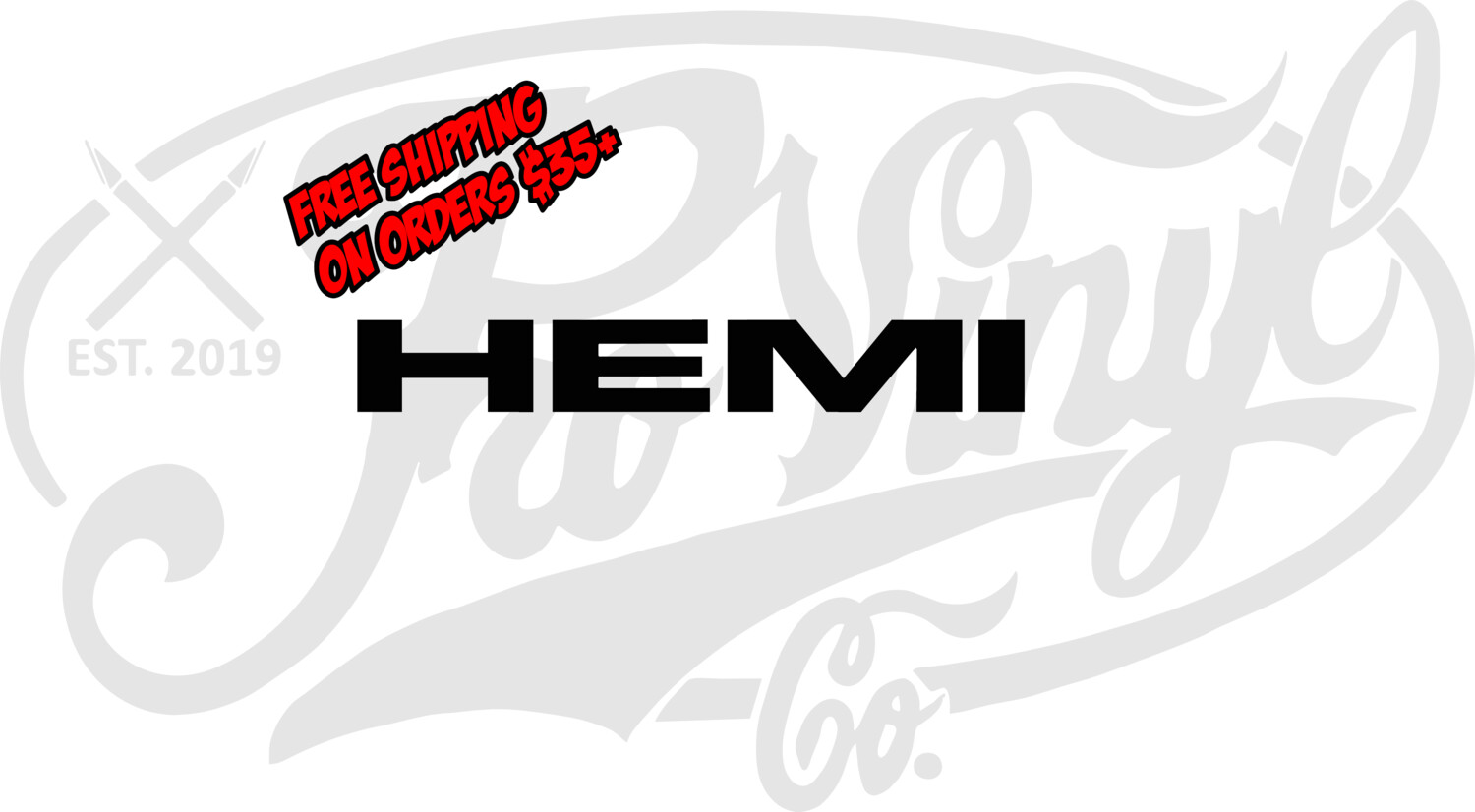 Hemi Logo Vinyl Decal Sticker