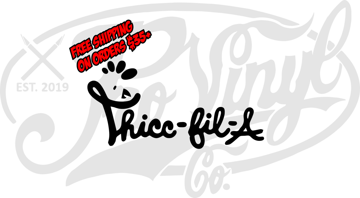 Thicc-fil-A - Funny Vinyl Decal Sticker