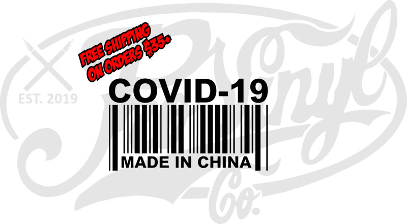 COVID-19 Barcode Vinyl Decal Sticker