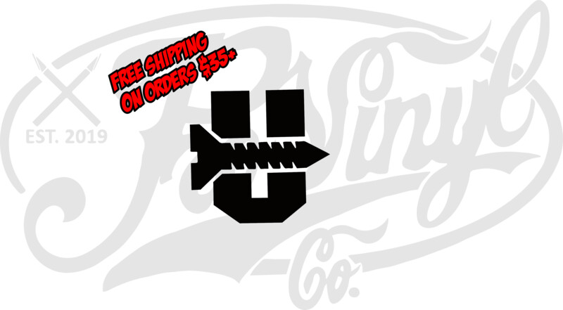 (Screw) U Vinyl Decal Sticker