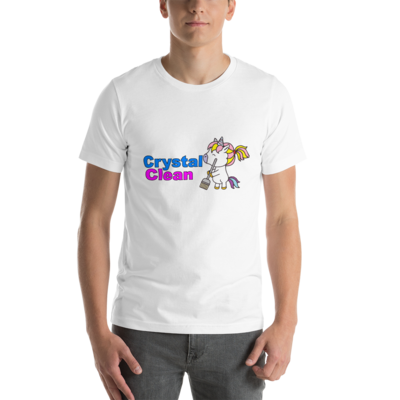 Crystal Clean Unicorn Short-Sleeve Unisex T-Shirt - Bella + Canvas 3001