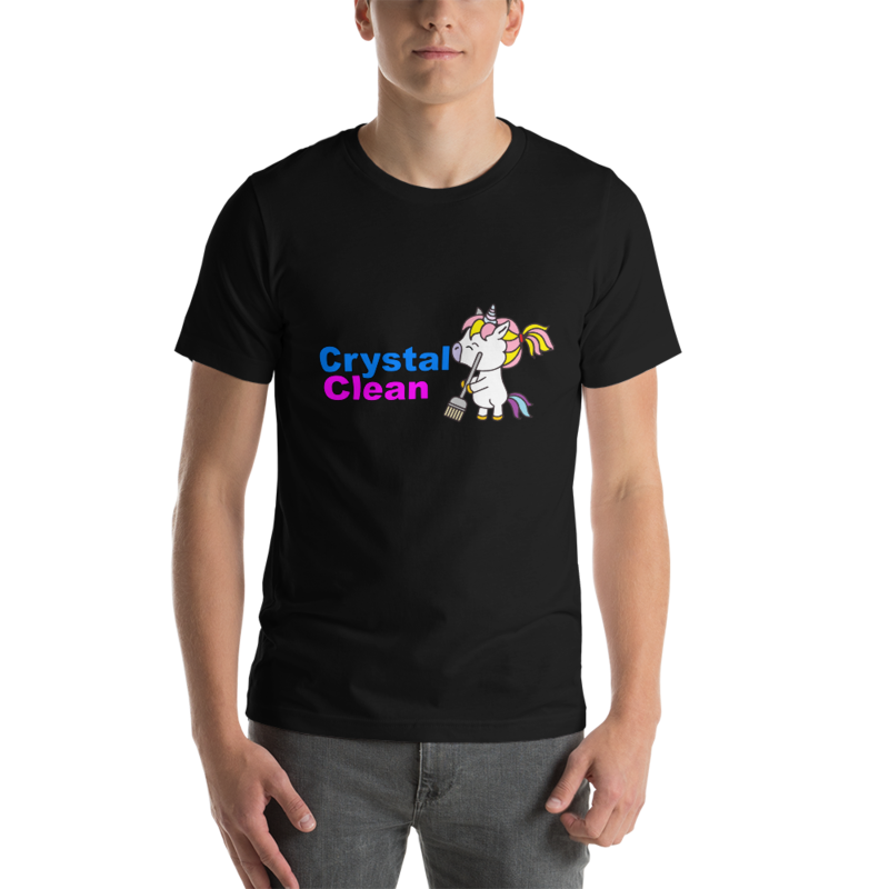 Crystal Clean Unicorn Short-Sleeve Unisex T-Shirt - Bella + Canvas 3001