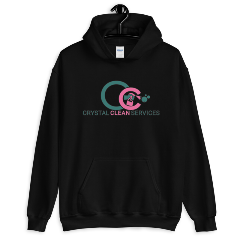 Crystal Clean CC Logo Short-Sleeve Unisex Hoodie  - Gildan 18500