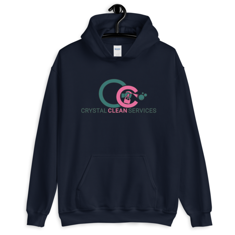 Crystal Clean CC Logo Short-Sleeve Unisex Hoodie  - Gildan 18500