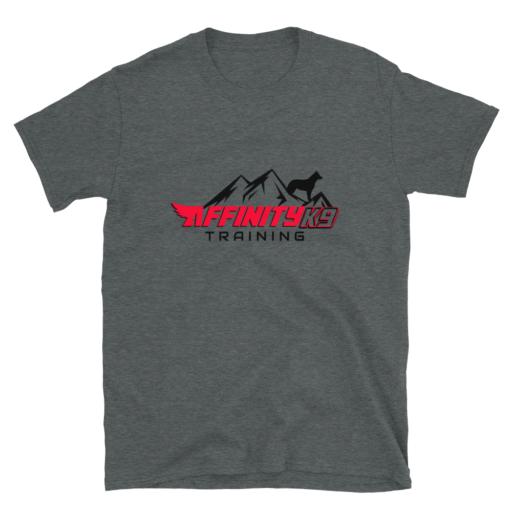 Affinity K9 Training Gildan Softstyle (Front Graphic Only) Short-Sleeve Unisex T-Shirt, Color: Dark Heather