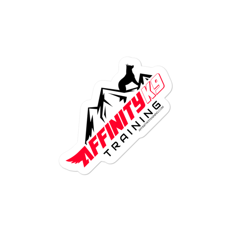 Affinity K9 Training Bubble-free stickers