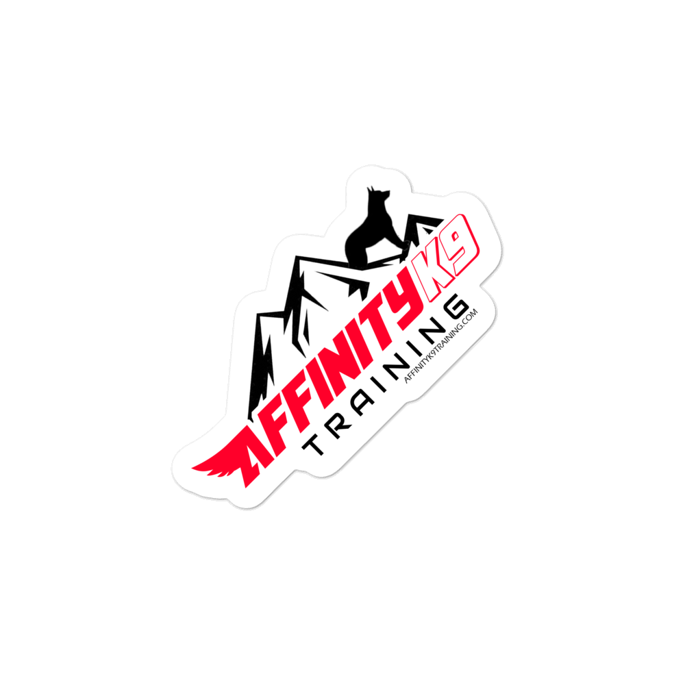 Affinity K9 Training Bubble-free stickers, Size: 5&quot;