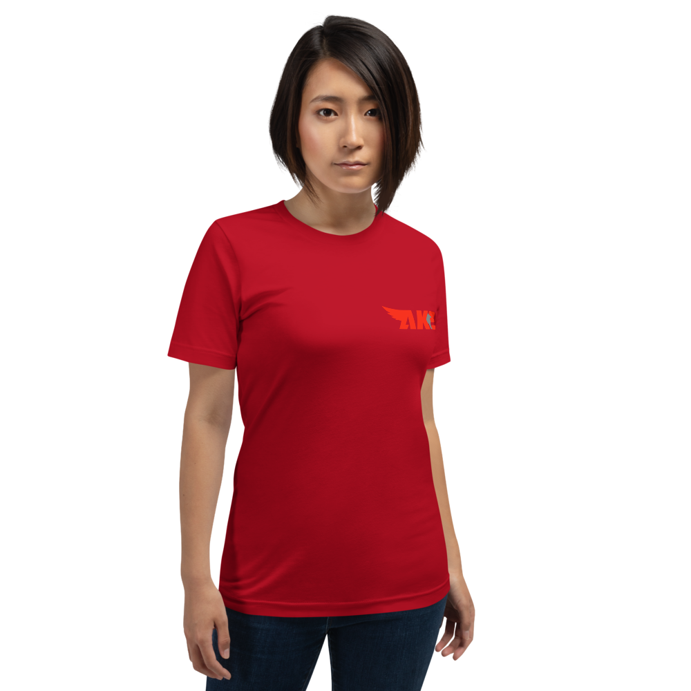 Affinity K9 Training (Inverse Logo) Bella+Canvas Short-Sleeve Unisex T-Shirt, Color: Red