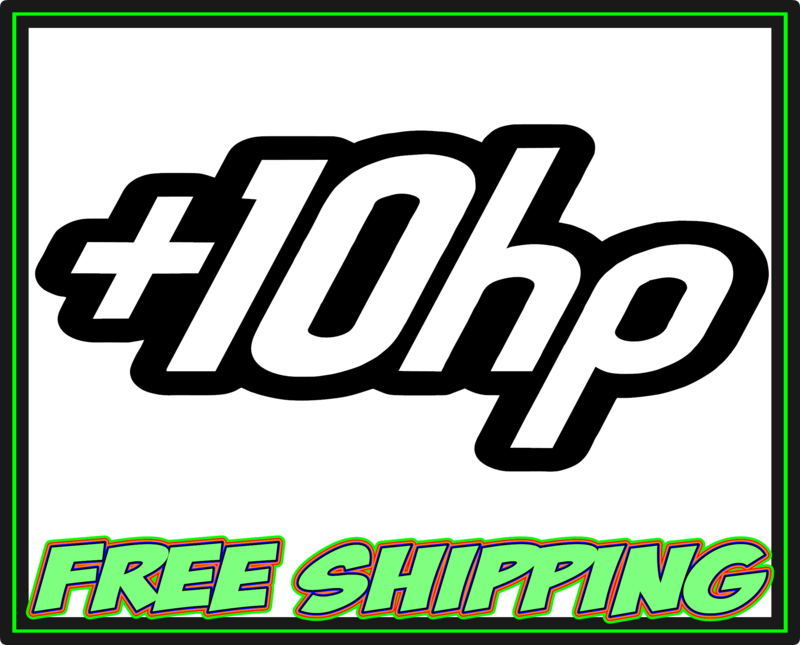 +10hp Vinyl Decal