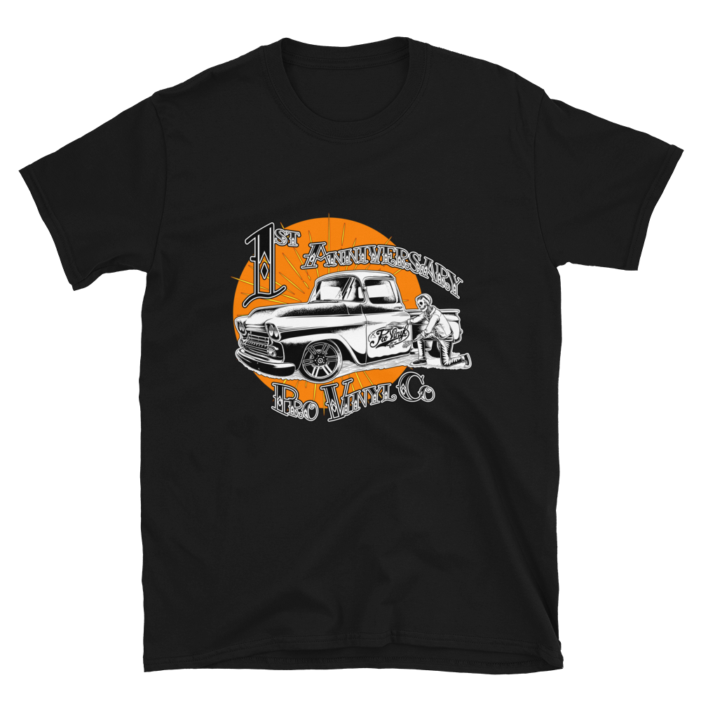 1st Anniversary ProVinyl Apache Truck T-Shirt, Color: Black, Size: S