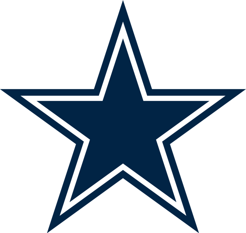 Dallas Cowboy White/Blue Star