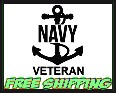Navy Veteran - Military Vinyl Decal
