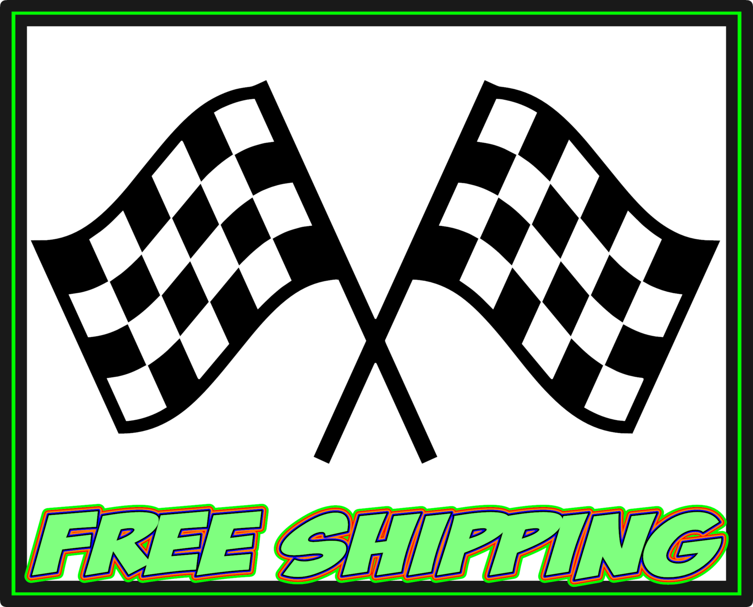 Checkered Flag Racing - Vinyl Decal