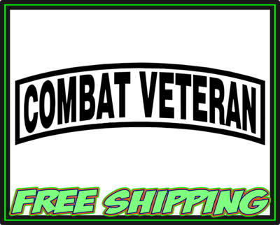 Combat Veteran - Military Vinyl Decal