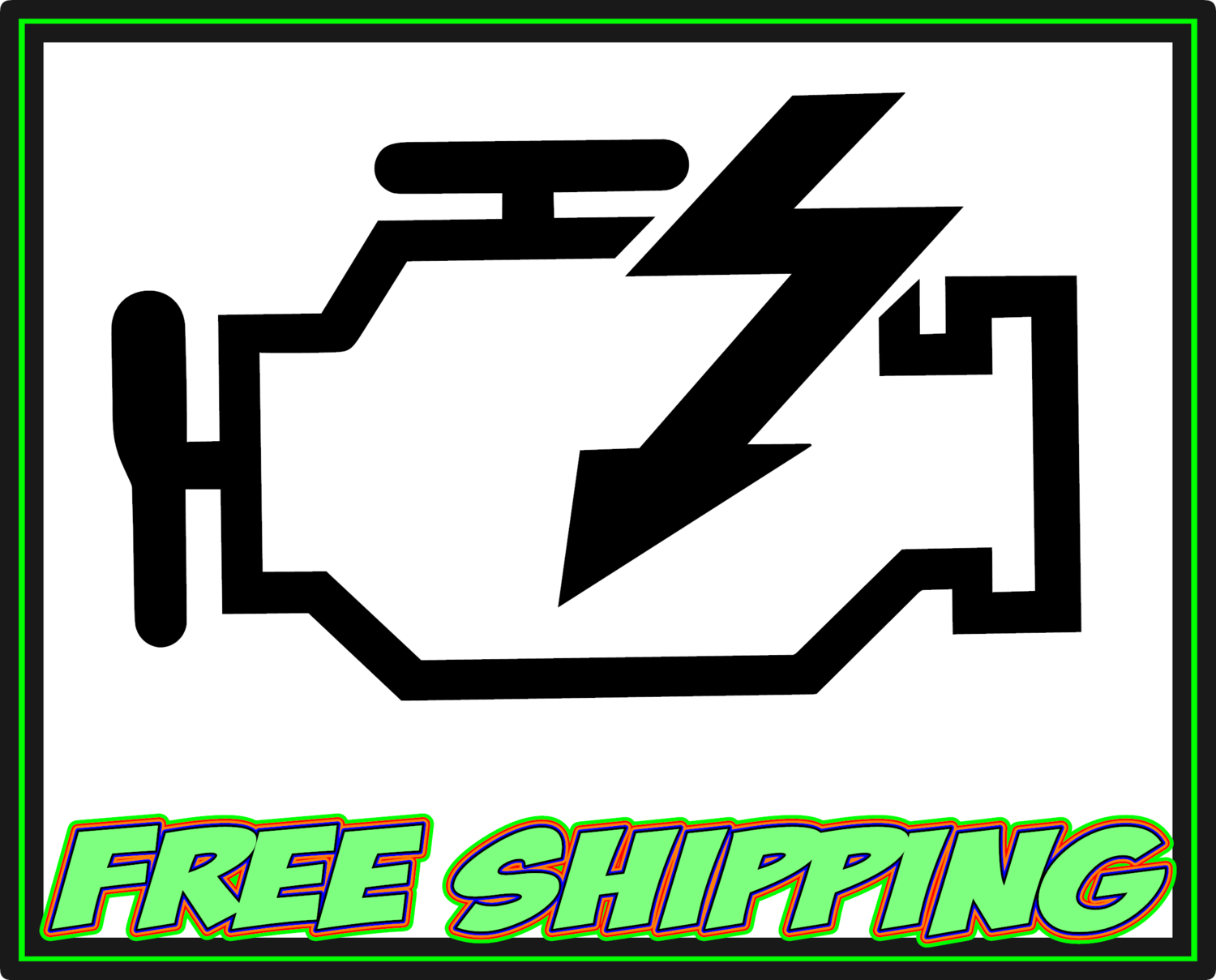 Check Engine Light - Vinyl Decal