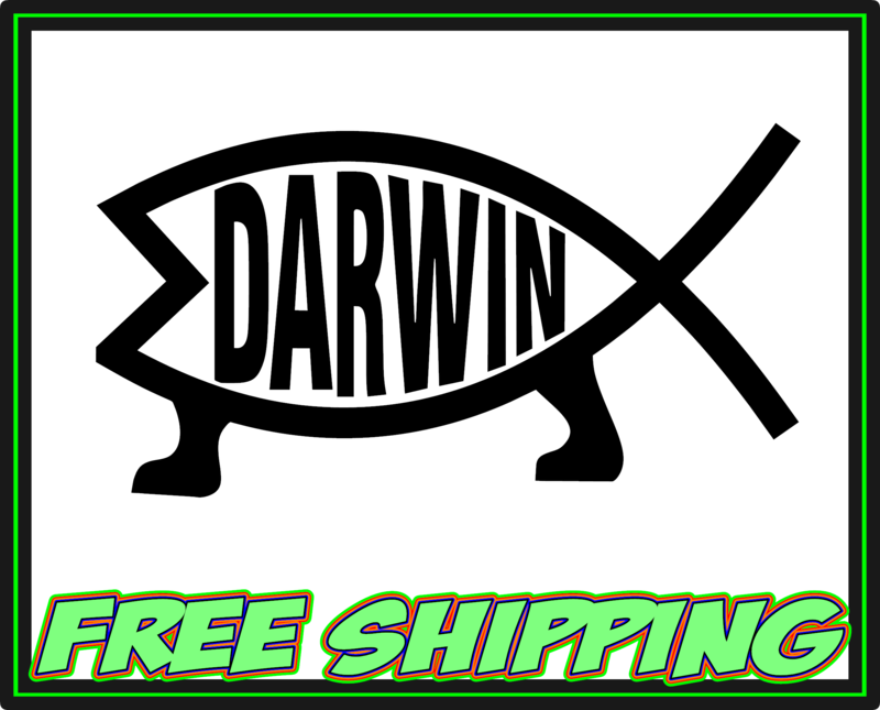 Darwin Evolution Fish - Vinyl Decal