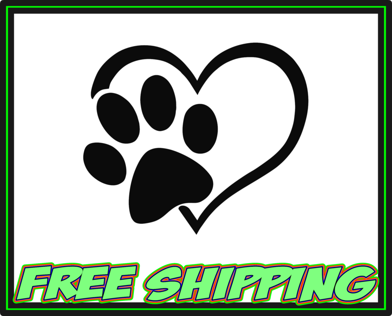 Paw w/ Heart - Vinyl Decal