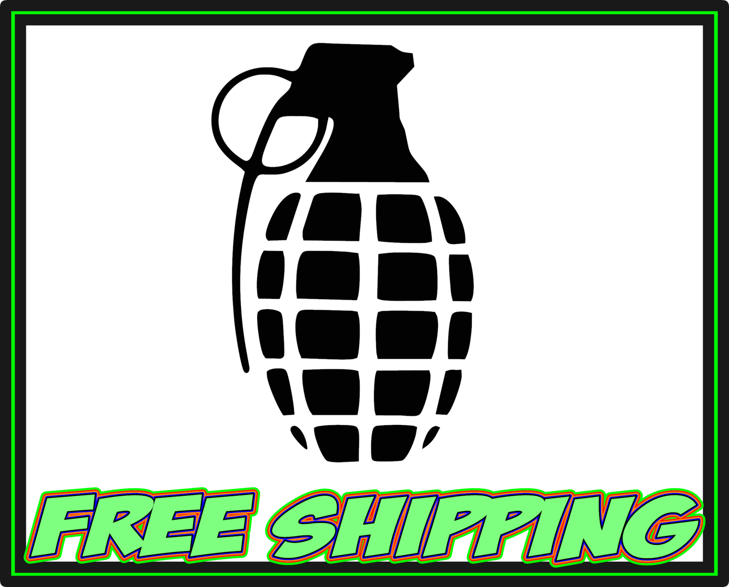 Pineapple Grenade -  Vinyl Decal Sticker