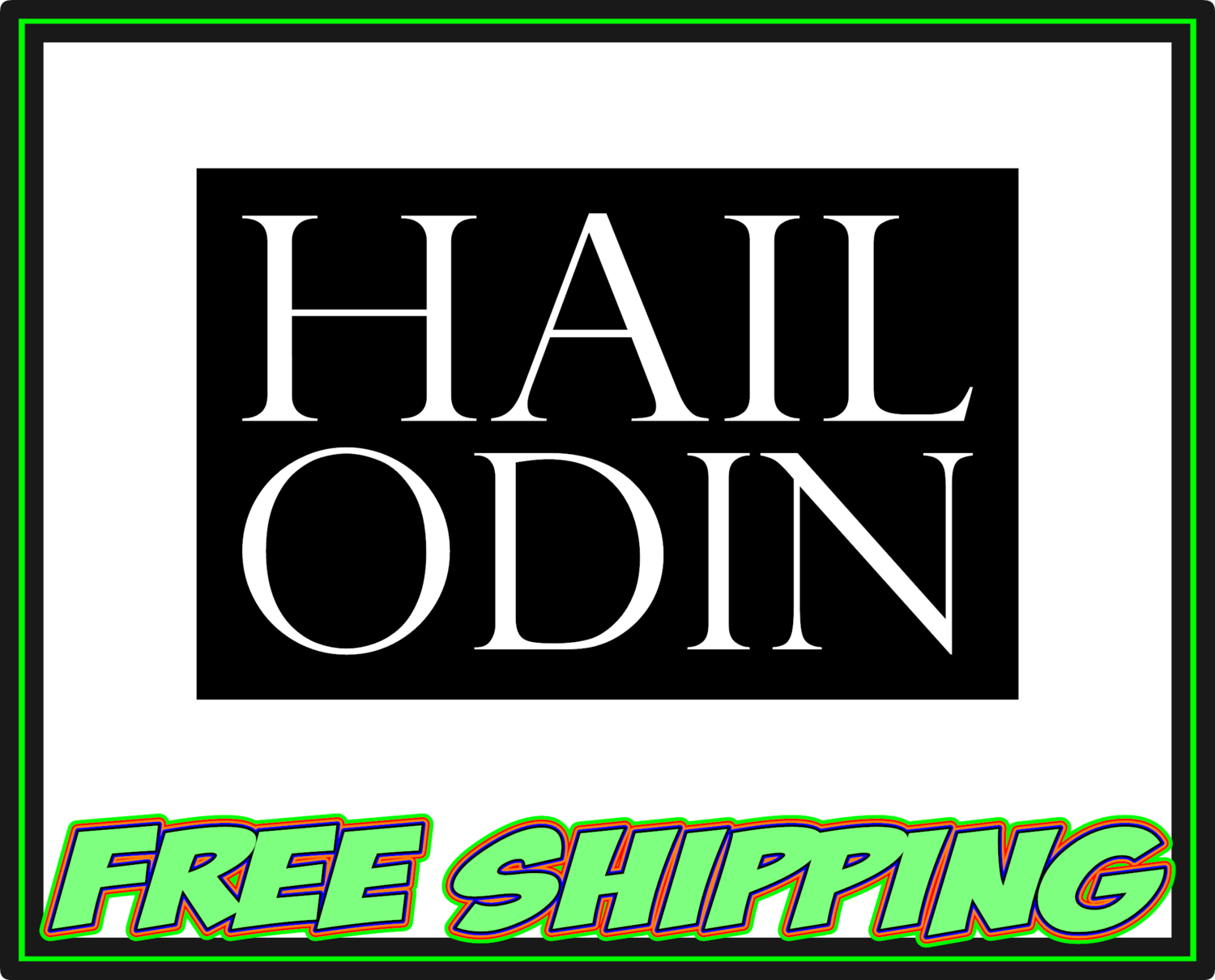 Hail Odin 6&quot; 5-Pack - Viking - Norse Mythology -  Vinyl Decal Sticker