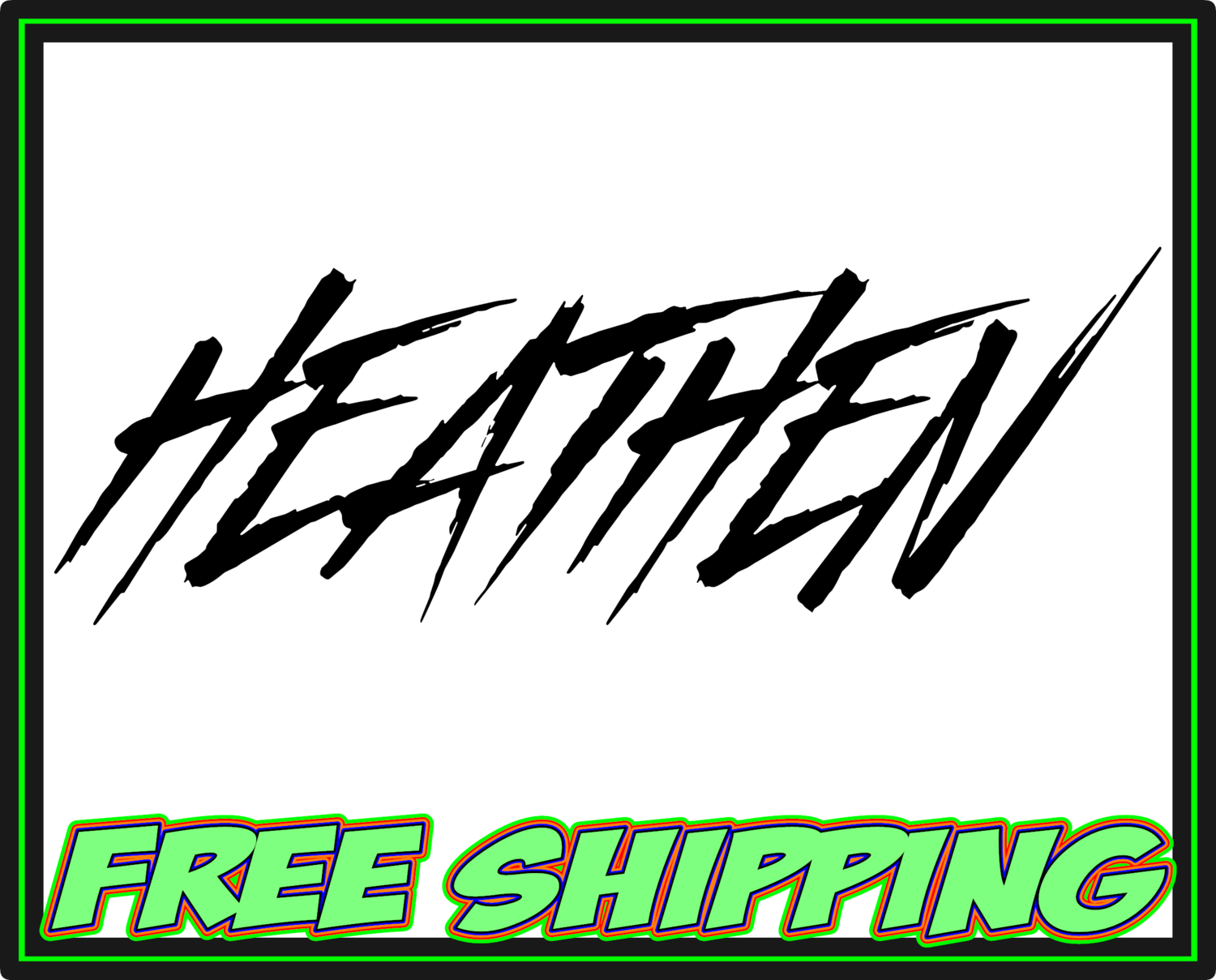 Heathen - Viking Pagan - Vinyl Decal Sticker