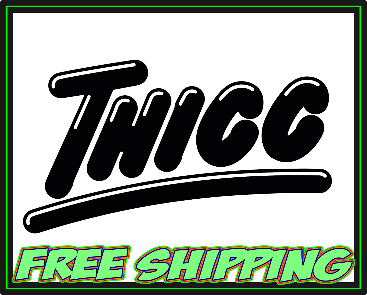 THICC - Vinyl Decal Sticker