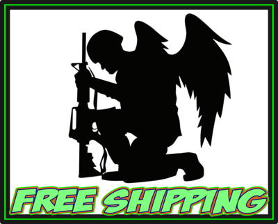 Fallen Soldier Angel - Military - Vinyl Decal