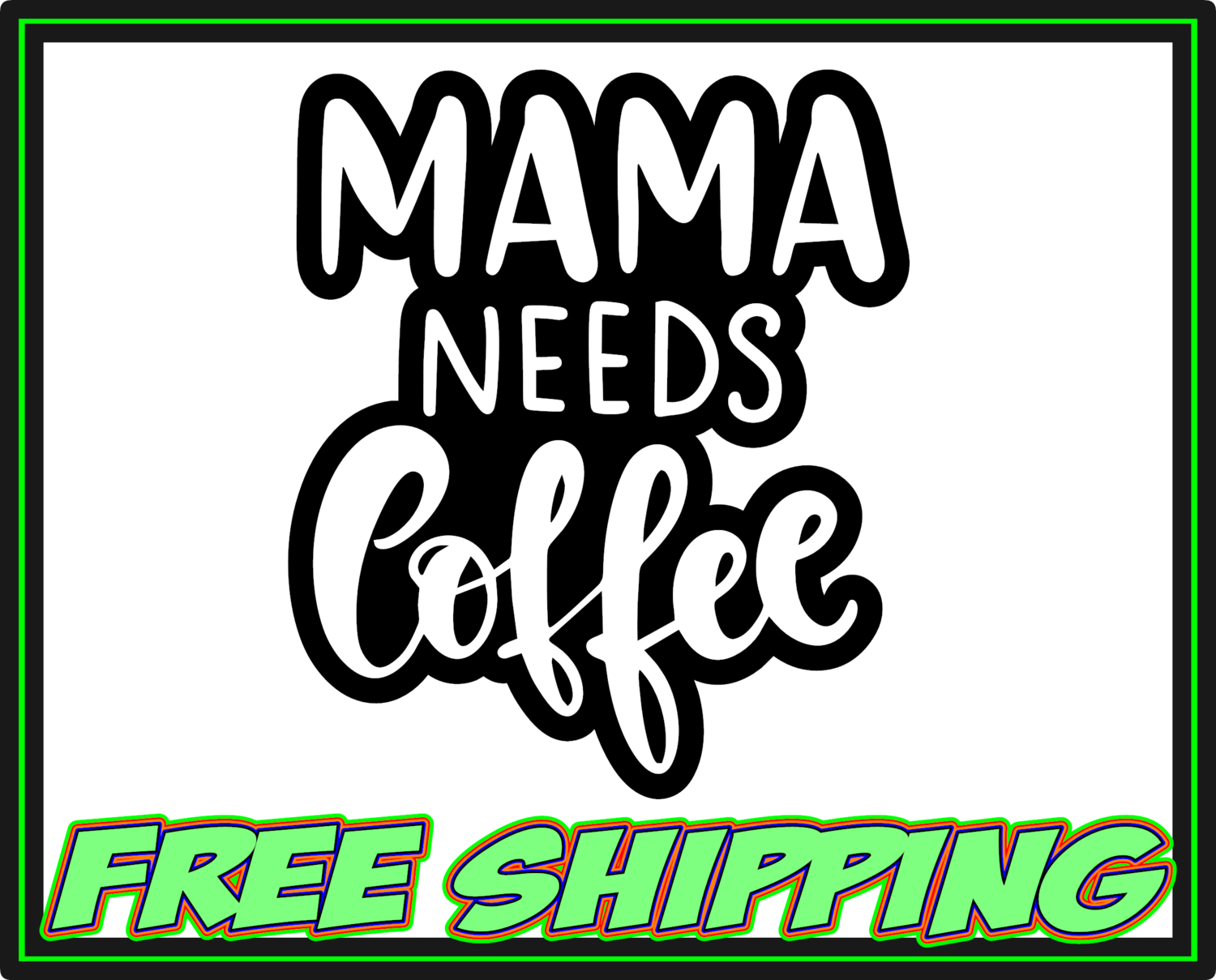 Momma Needs Coffee - Vinyl Decal