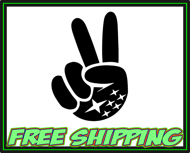 Subaru Peace Hand Vinyl Decal Sticker