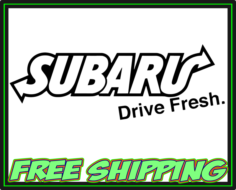 Subaru Drive Fresh Vinyl Decal Sticker