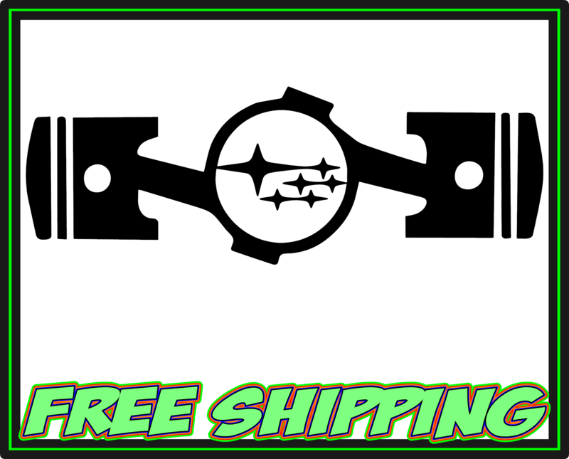 Subaru Boxer Pistons - Vinyl Decal Sticker