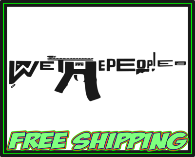 We The People AR15 2nd Amendment 2A - USA Constitution Vinyl Decal Sticker