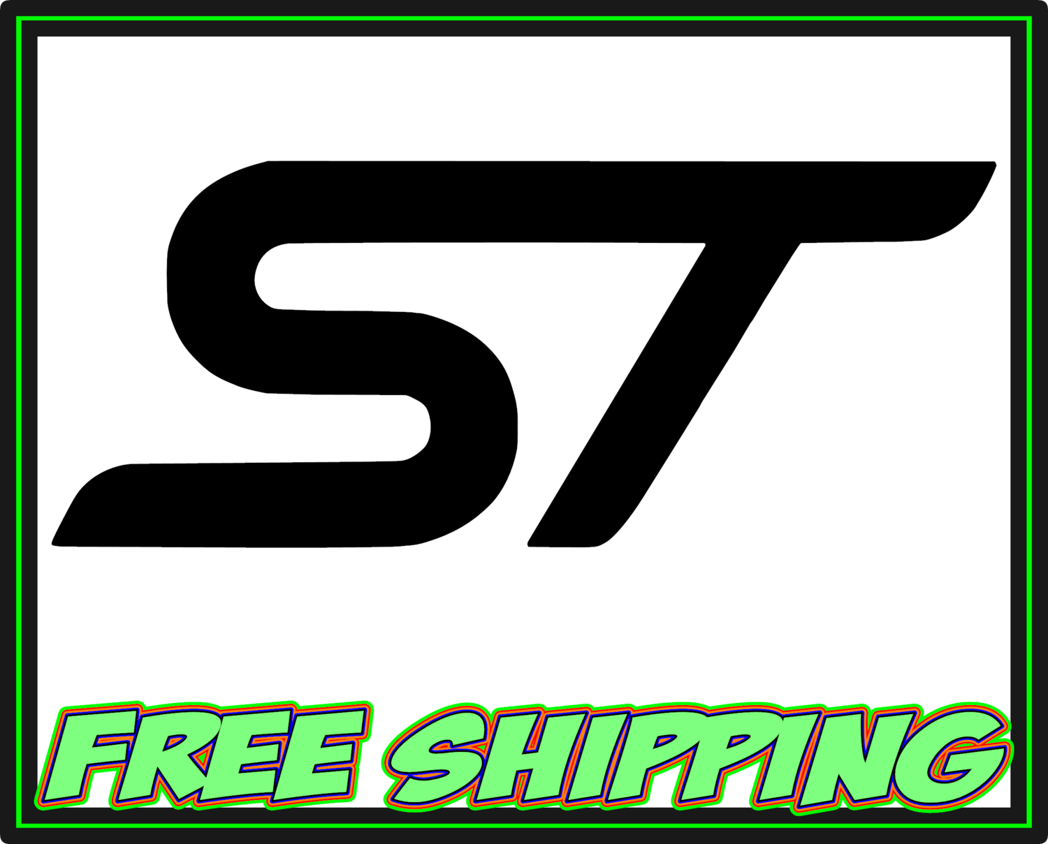 Ford Focus Fiesta ST - Sports Technologies - Vinyl Decal Sticker