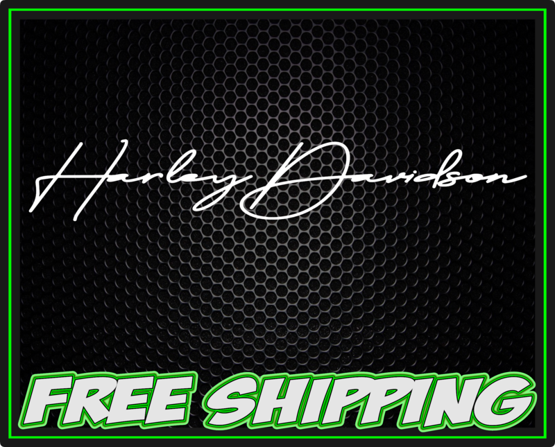 Harley Davidson Signature - Vinyl Decal Sticker
