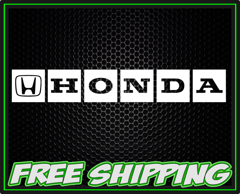 Honda Retro Old School - Vinyl Decal Sticker