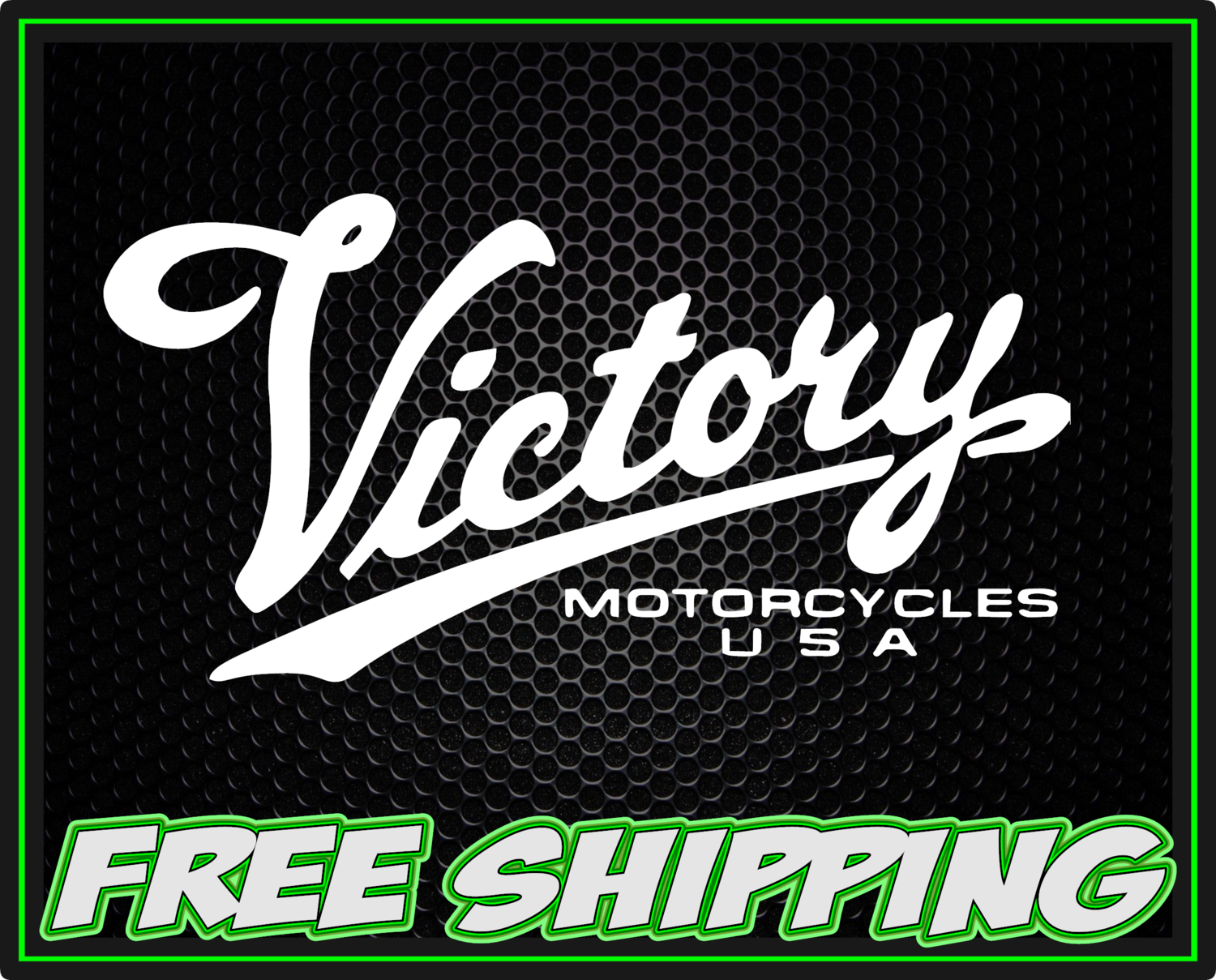 Victory Motorcycles USA Retro Old School - Vinyl Decal Sticker