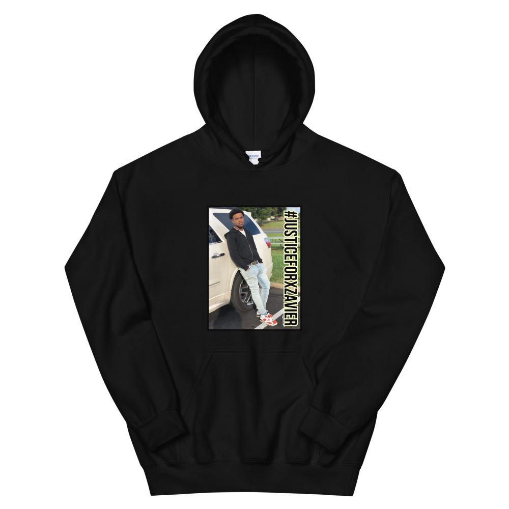 Justice For Xzavier Hoodie, Color: Black, Size: S