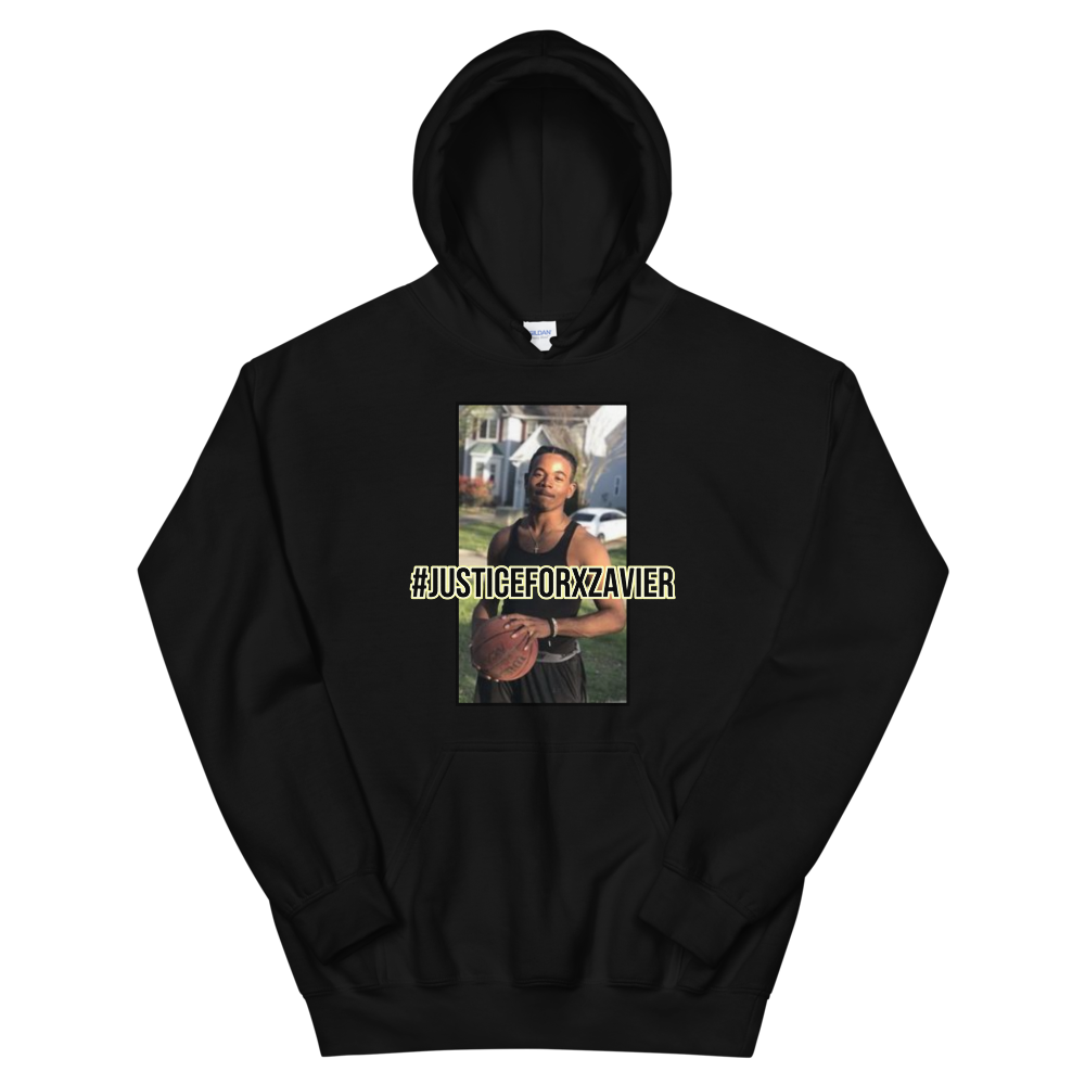 Justice For Xzavier Hoodie, Color: Black, Size: S