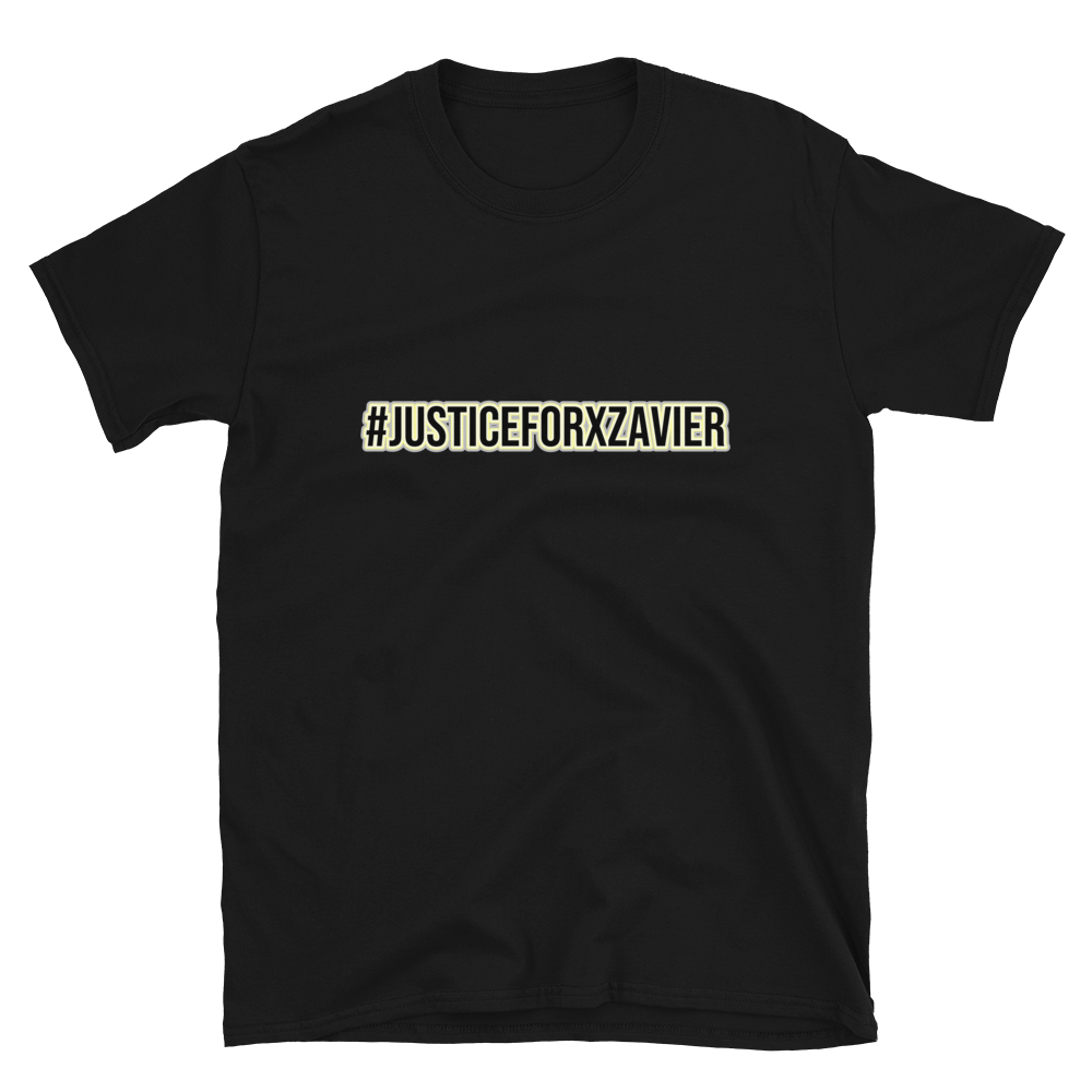 Justice For Xzavier Shirt, Color: Black, Size: S