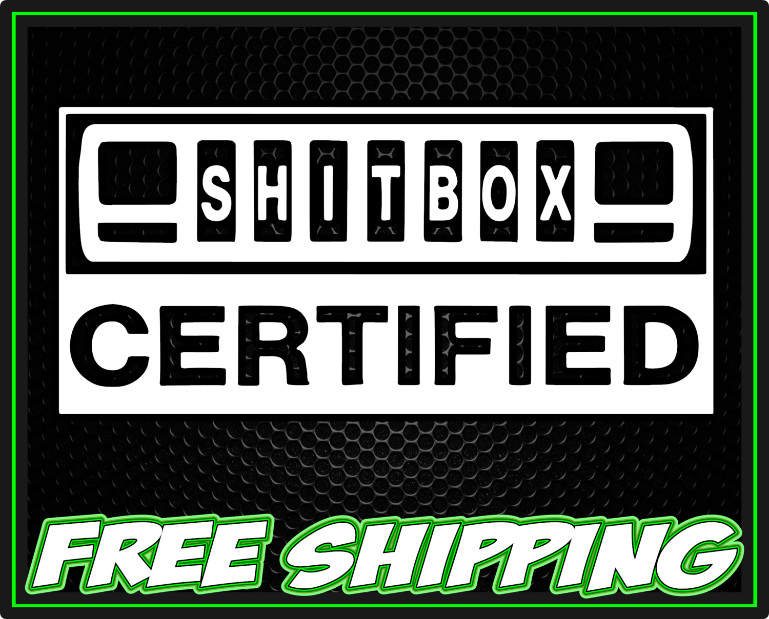 Shitbox Certified - XJ Cherokee Jeep Vinyl Decal Sticker