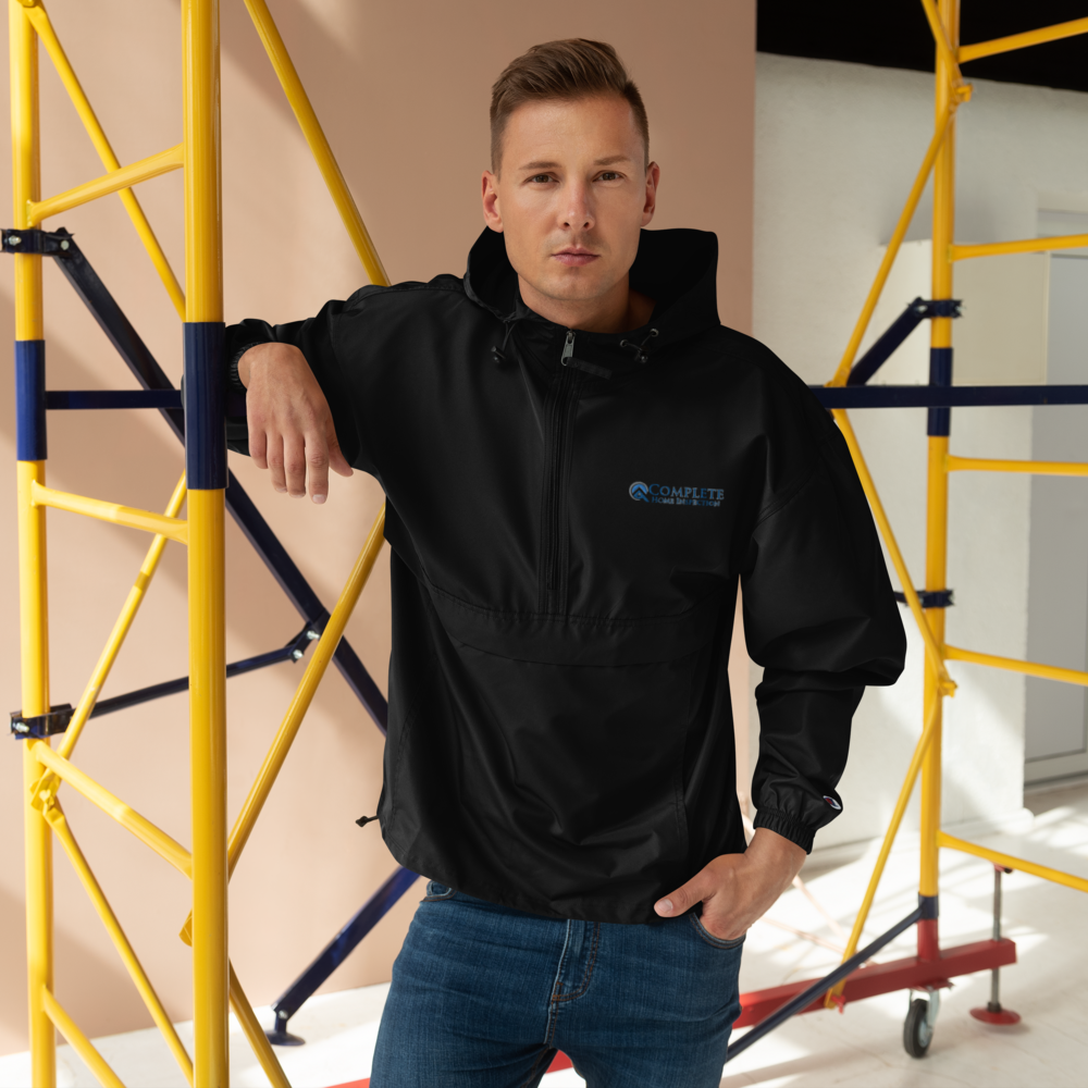 CHI Embroidered Champion Packable Jacket, Color: Black, Size: S