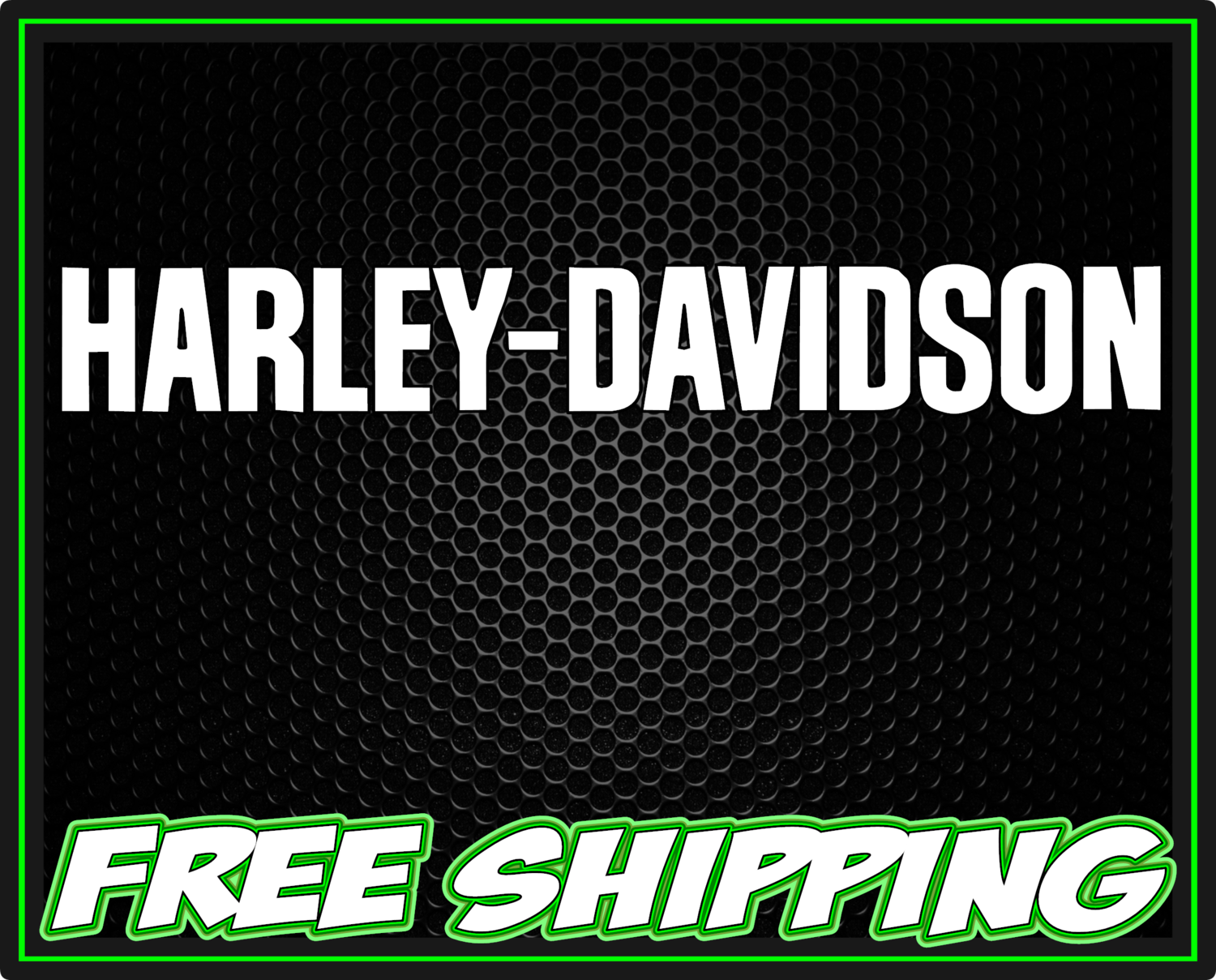 Harley Davidson Block Letter Text Logo Motorcycle Vinyl Decal Sticker