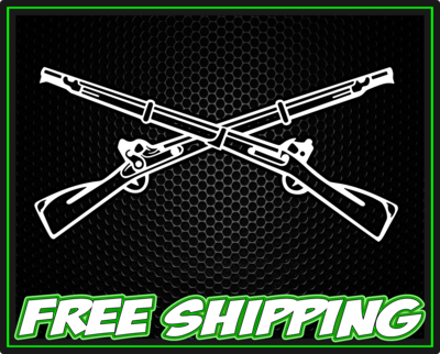 Army Infantry Rifles Vinyl Decal Sticker