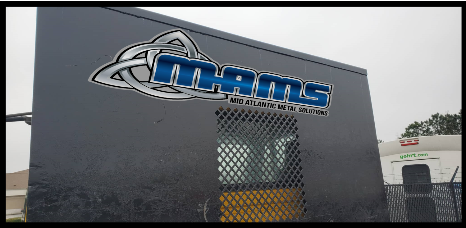 Mid Atlantic Metal Solutions Flatbed Graphic Project, Graphic Style: Large Logo (58&quot; x 24&quot;)