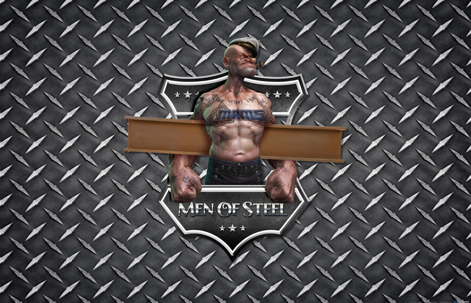Mid Atlantic Metal Solutions Hood Wrap Project, Choose Your Design!: Popeye 1