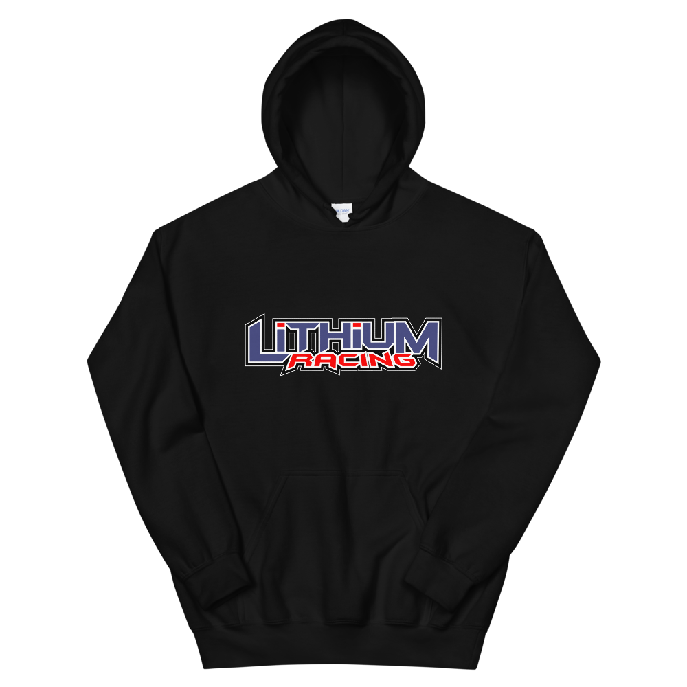 Lithium Racing Hoodie, Color: Black, Size: S