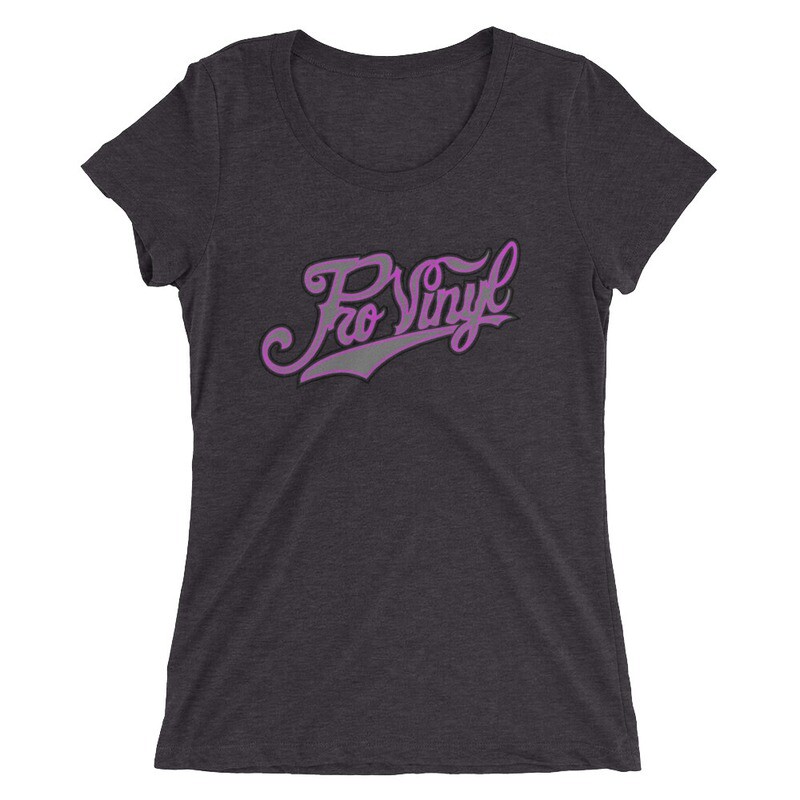 ProVinyl Co Pink Neon Ladies' short sleeve t-shirt