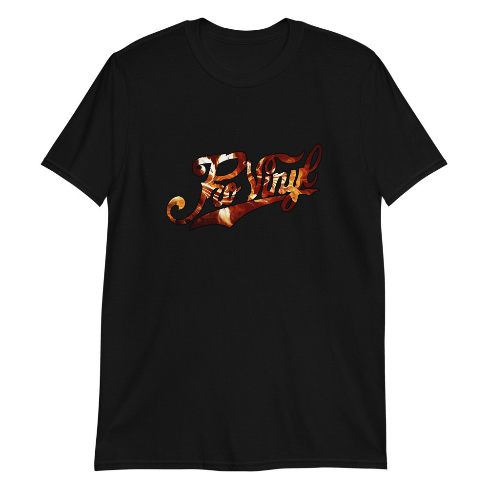 ProVinyl Co Floral Fire Short-Sleeve Unisex T-Shirt, Color: Black, Size: S