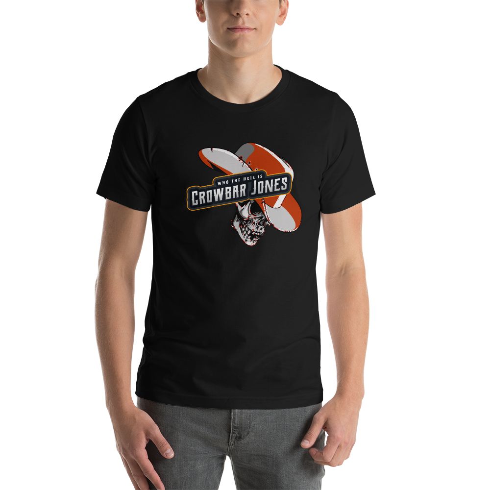 Who The Hell Is Crowbar Jones - Bella+Canvas 3001 Unisex T-Shirt, Color: Black, Size: XS