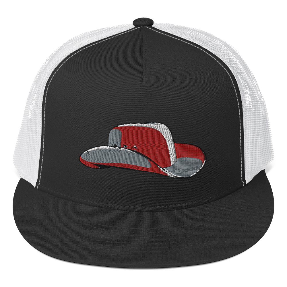 Who The Hell Is Crowbar Jones Trucker Cap, Color: Black/ White