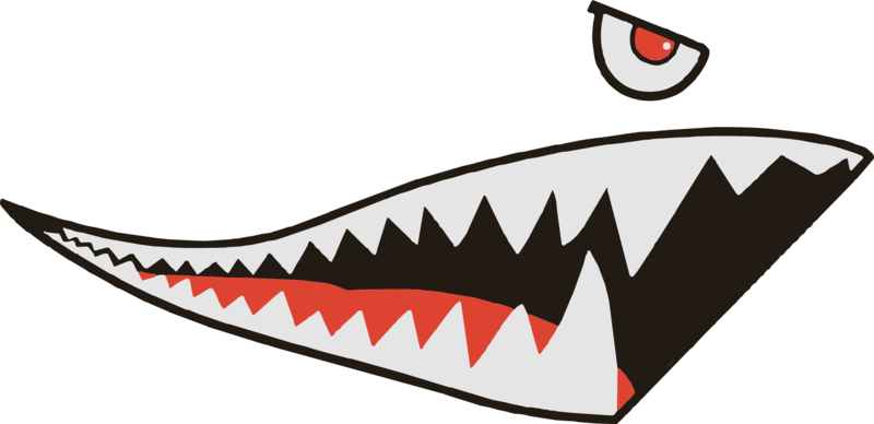 Shark Mouth Vinyl Vehicle Graphics